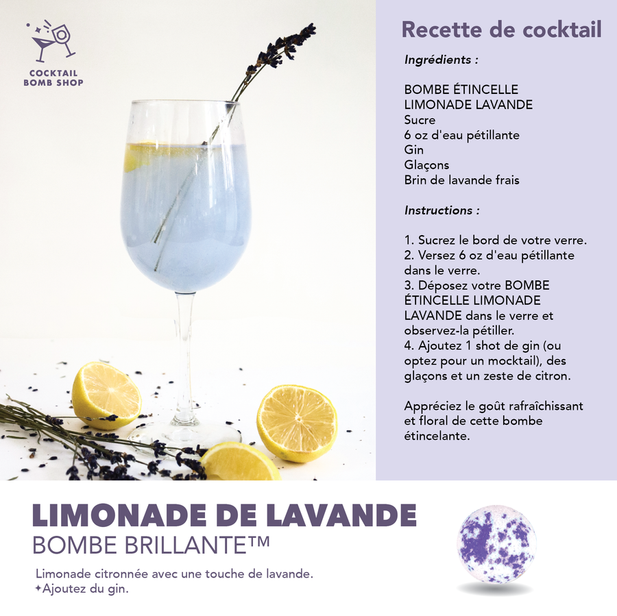 LIMONADE DE LAVANDE - BOMBE COCKTAIL