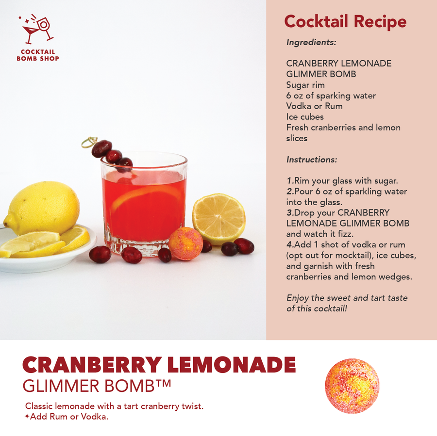 BOMBE BRILLANTE LIMONADE CANNEBERGE