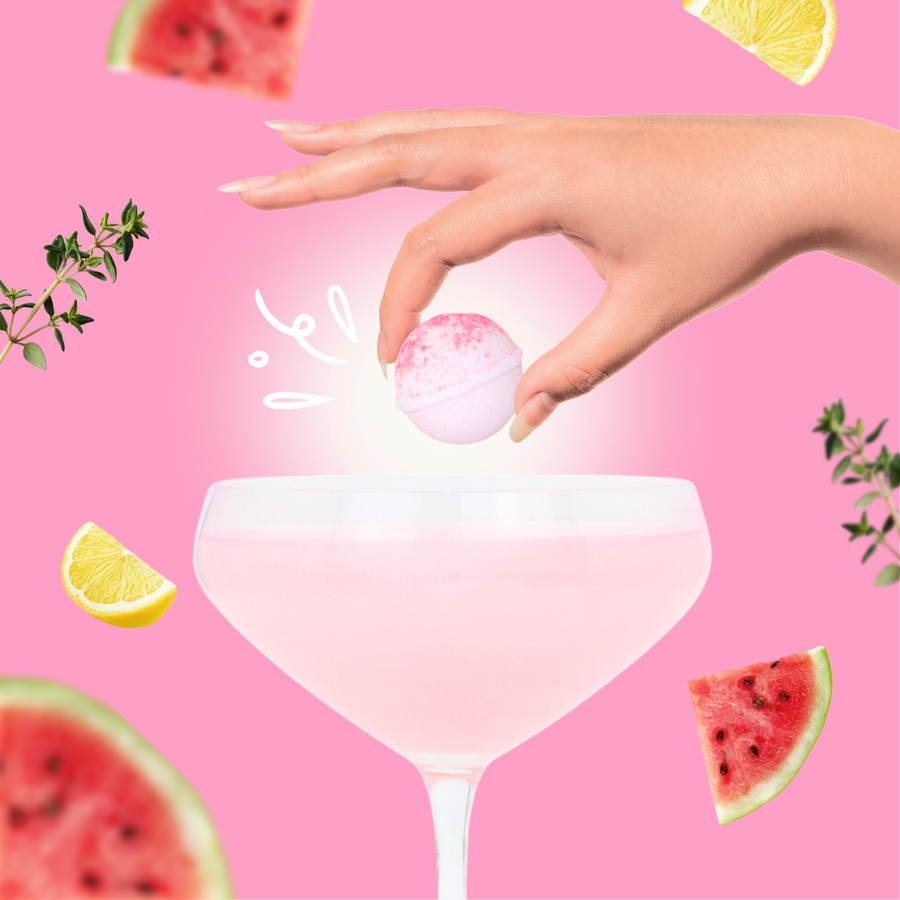 LIMONADE MELON D'EAU ET THYM - BOMBE COCKTAIL